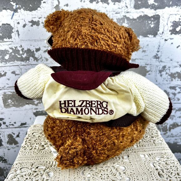 I Am Loved Teddy Bear 2005 Helzberg Diamonds Stuffed Bear Gift‎ Pouch Backpack - Picture 2 of 11